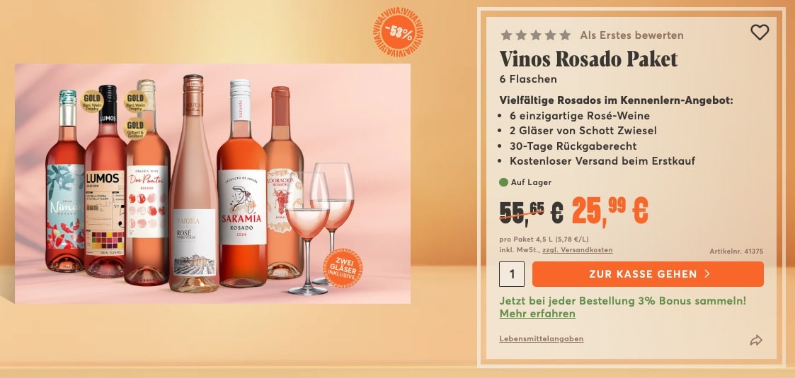 Vinos Rosado Paket Vinos Rosado Paket