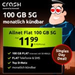 TOP 🧨 100GB 5G Crash Vodafone Allnet für 11,99€ mtl. | Monatlich kündbar | 9,99€ Anschlussgebühr!