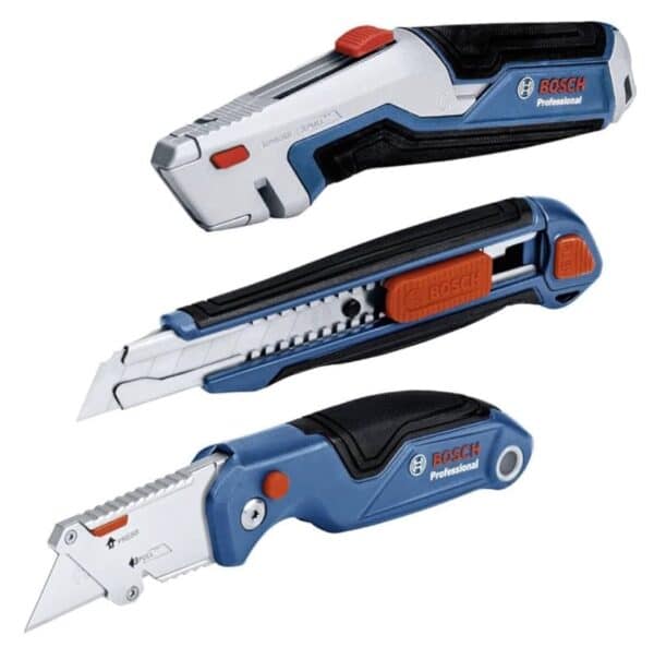 Bosch Professtional 3 tlg. Messer Set inkl. Universal Messer mit ausziehbarer Klinge und Ersatzklingen im Griff Cutter Messer 2025 12 12 16 19 51 Bosch Professtional 3 tlg. Messer Set inkl. Universal Messer mit ausziehbarer Klinge und Ersatzklingen im Griff Cutter Messer 2025 12 12 16 19 51