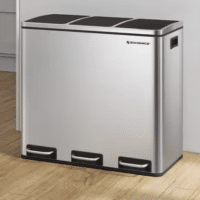 SONGMICS Mülleimer 3x18l Fächer