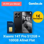 Xiaomi 14T Pro 12GB/512GB für 1€ + 100GB 5G Telekom Allnet für 29,99€ | 0€ AG | 150€ Bonus