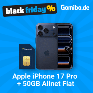 [Tarif eff. 1,62€] Apple iPhone 17 Pro für 479€ mit 50GB 5G Telekom Magenta für 39,95€ mtl. + 150€ Bonus | Pro Max für 619€ | Air für 189€