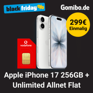 [TOP] Apple iPhone 17 (256GB) für 299€ | iPhone 17 Pro für 579€ + ∞ 5G Vodafone für 34,99€ mtl. (+ 100€ Bonus)