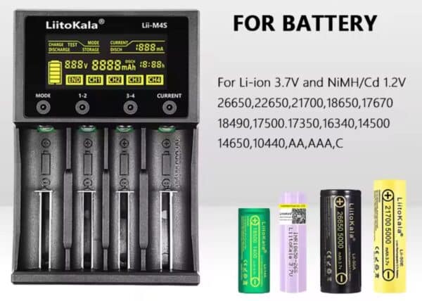 LiitoKala Lii M4 M4S 18650 LCD Display Smart Charger Testkapazitaet geeignet fuer 37 V 26650 18350 21700 18500 12 V AA AAA 4 St 2025 11 26 10 44 07