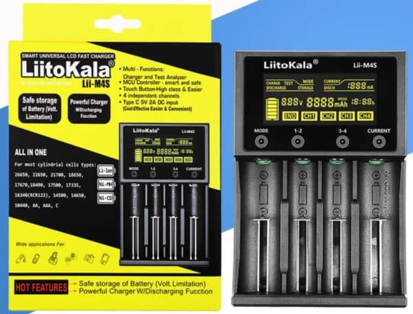 LiitoKala Lii M4 M4S 18650 LCD Display Smart Charger Testkapazitaet geeignet fuer 37 V 26650 18350 21700 18500 12 V AA AAA 4 St 2025 11 26 10 44 56