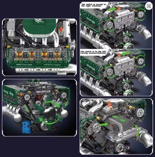 Schimmel Koenig 10182 technische Auto Motor Spielzeug das motorisierte v8 Tank Motor Baustein Montage Motor Ziegel Kinder Weihna 2025 11 12 09 18 55