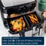[Price-Drop!] Tefal Heißluftfritteuse Jamie Oliver by Tefal EY90JD Dual Easy Fry & Grill