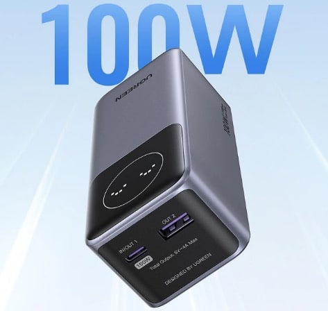 UGREEN 100W Powerbank 12000 mAh Gray