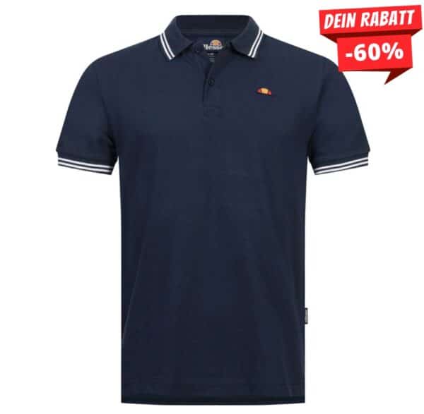 ellesse Dioran Twin Tipped Herren Polo Shirt SBS22445 NAVY  SportSpar 2026 01 30 11 42 47