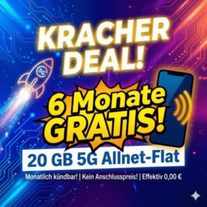 🚨 6 Monate komplett GRATIS 😱 20GB simyo 5G Allnet-Flat (mtl. kündbar)