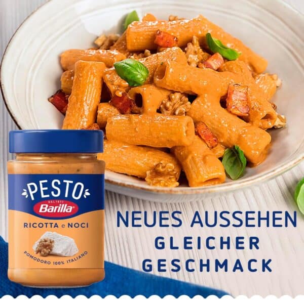 Barilla Pesto Ricotta e Noci 1x190g Glutenfreie Italienische Pasta Sauce mit cremigem Ricotta Walnuessen und Grana Padano Nu 2025 12 11 13 56 31 Barilla Pesto Ricotta e Noci 1x190g Glutenfreie Italienische Pasta Sauce mit cremigem Ricotta Walnuessen und Grana Padano Nu 2025 12 11 13 56 31