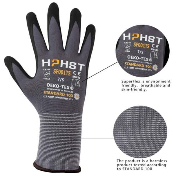 HPHST Arbeitshandschuhe SF001TS Handschuhe 3 Paar Montagehandschuhe fuer Damen und Herren Gloves Ergonomisches Design Smart Touc 2025 12 05 09 47 51