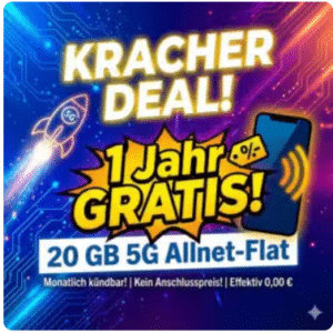 🚨 [12 Monat GRATIS!] 20GB simyo 5G Telefonica Allnet-Flat (mtl. kündbar) | 0€ AG