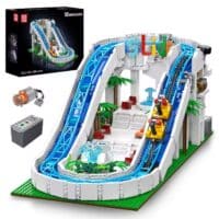 Mould King 11021 Vergnuegungspark Spielzeug die motorisierte Wasserrutsche Baustein Achterbahn Ziegel Set fuer Kinder Weihna 2025 12 09 11 35 55
