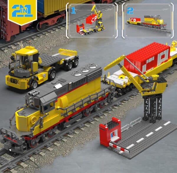 Mould King 12027 MOC Technik Ferngesteuert EMD SD40 2 Diesel Locomotive Eisenbahnen Zug Baukloetze Set Baukasten 1170 Stueck Mit  2025 12 12 13 45 27