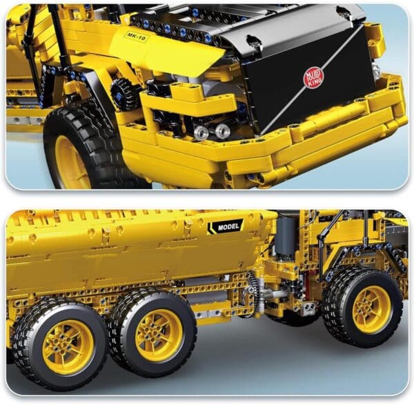 Mould King 17010 Technik Muldenkipper Gelenktechnologie LKW Klemmblock 6x6 ferngesteuertes Auto Klemmblock Kit Autotranspor 2025 12 02 10 50 37
