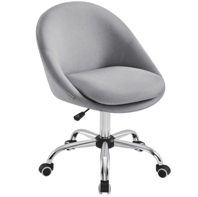 grauer SONGMICS Homeoffice Stuhl mit Rollen