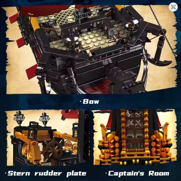 Schimmel Koenig 13109 Film Spielzeug die Moc Koenigin Anne Rache Schiff Modell Montage Baustein Ziegel Kinder Weihnachten Neujahr 2025 12 16 14 25 57