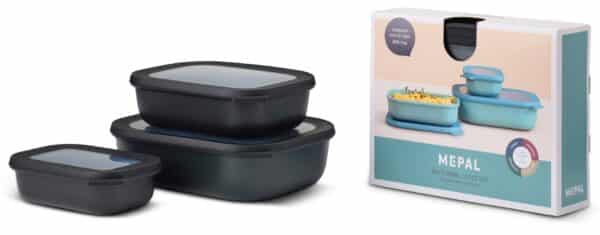 Set Multischuessel Cirqula rechteckig flach 3 teilig 50010002000   Nordic black  Mepal 2025 12 03 10 08 06