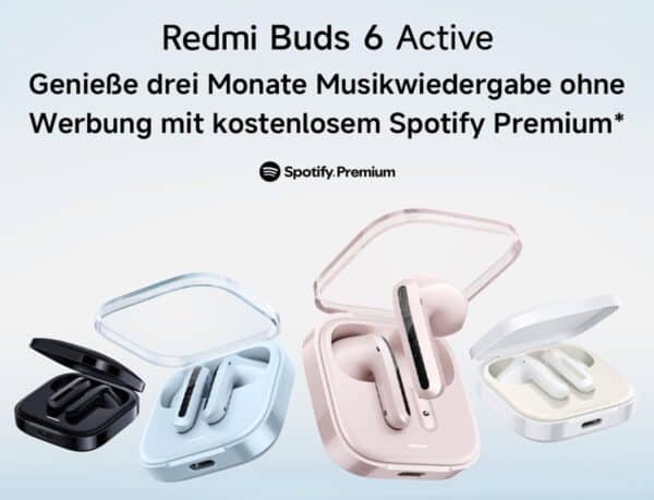 XIAOMI Redmi Buds 6 Active  In Ear Kopfhoerer Bluetooth 5.4 bis zu 30 Stunden Akkulaufzeit 14.2mm dynamischer Treiber IPX4  2025 12 19 12 28 40