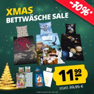 XMAS Lizenz Bettwaesche Sale MOB DEU