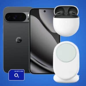 Google Pixel 10 Pro XL + Pixelsnap + Pixel Buds 📱 für 99€ im o2 Mobile XL mit 300GB LTE (inkl. 5G) für 39,99€ mtl. (+ 150€ Guthaben)