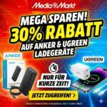 [Endspurt] ⚡ 30% Direktabzug auf Ladeprodukte von UGREEN & Anker 🔋 z.B. Anker Zolo Wireless Powerbank