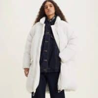 Levis Damen Bubble Puffer Jacket Polyamid Winterjacke Lang Jacke Weiss XS  eBay.de 2026 01 08 15 55 30