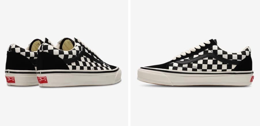 Old Skool Sneaker   schwarz weiss kariert