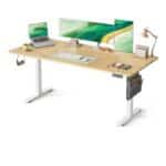 🖥️ Höhenverstellbarer Schreibtisch inkl. Platte (180x80 cm, Weiß)