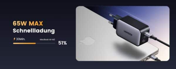 UGREEN Nexode 65W GaN Ladegeraet