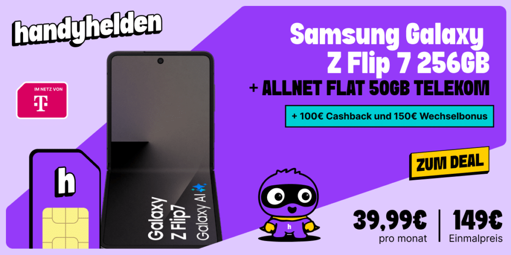 W4   Galaxy Z Flip 7 256GB   Telekom   1200x600