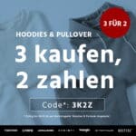 Bis zum 7.2.! 🎁 3-für-2 Aktion mit Hoodies & Pullovern von Jack & Jones, Wrangler, riverso & Co.