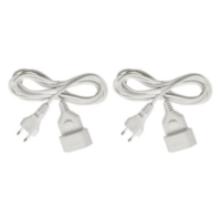 2er Pack Brennenstuhl Kunststoff Verlaengerungskabel