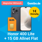 📲 Honor 400 Lite 8GB/256GB für 1€ + 15GB 5G Otelo (Vodafone) Allnet für 14,99€ (+ 60€ BONUS)