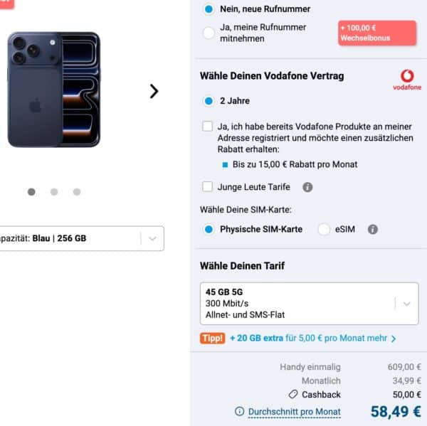 Apple iPhone 17 Pro 256GB Blau   kaufen   Gomibo.de 2026 02 15 12 33 22