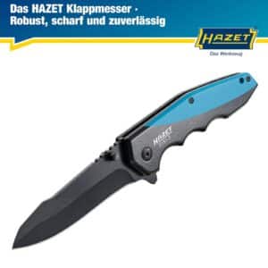 Hazet Klappmesser 2157 3 I Outdoor Taschenmesser mit hochwertiger Edelstahl Klinge I Aluminium Griff mit Fingermulden fuer den E 2026 02 26 10 54 50