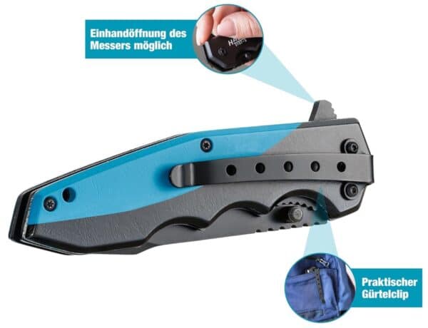Hazet Klappmesser 2157 3 I Outdoor Taschenmesser mit hochwertiger Edelstahl Klinge I Aluminium Griff mit Fingermulden fuer den E 2026 02 26 10 55 54