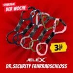 JELEX Dr.Security Fahrradschloss (4-stellige Zahlenkombination)