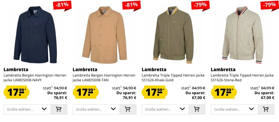 Jacken von Lambretta Jacken von Lambretta