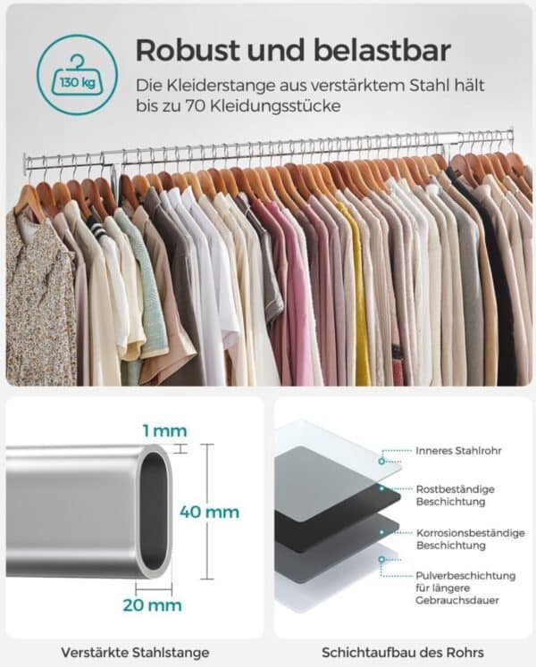 Kleiderstaender mit Rollen   Kleiderstaender  SONGMICS 2026 02 10 15 44 40
