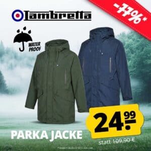 Lambretta Heaton Waterproof Parka MOB DEU