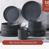 Monosnap Richmount Starlight Serie Geschirr set   18 teilig Fuer 6 Personen Keramik Mit Servierplatten Salattellern Und Mueslischalen 2026 02 05 14 22 43