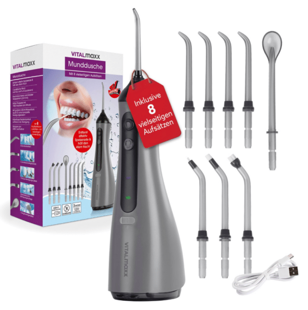 Monosnap VITALmaxx Munddusche mit 8 Aufsaetzen 37V online kaufen bei Netto 2026 02 05 16 13 37