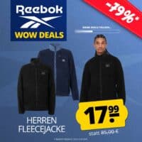 Reebok WOW DEALS Herren Fleecejacke MOB DEU