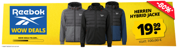 Reebok WOW DEALS Herren Hybrid Herren Jacke AFFILIATE DEU