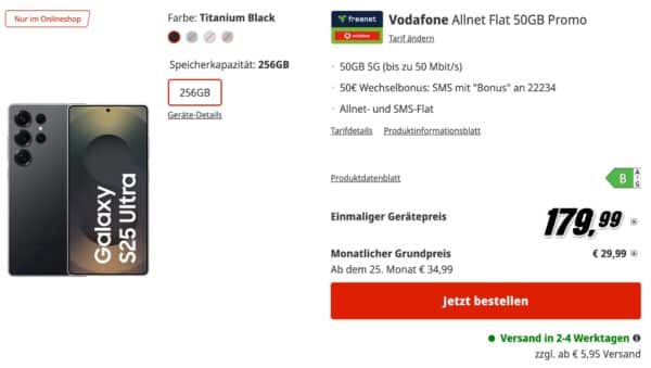 Samsung Galaxy S25 Ultra mit Vertrag  MediaMarkt Tarifwelt 2026 02 20 10 44 59
