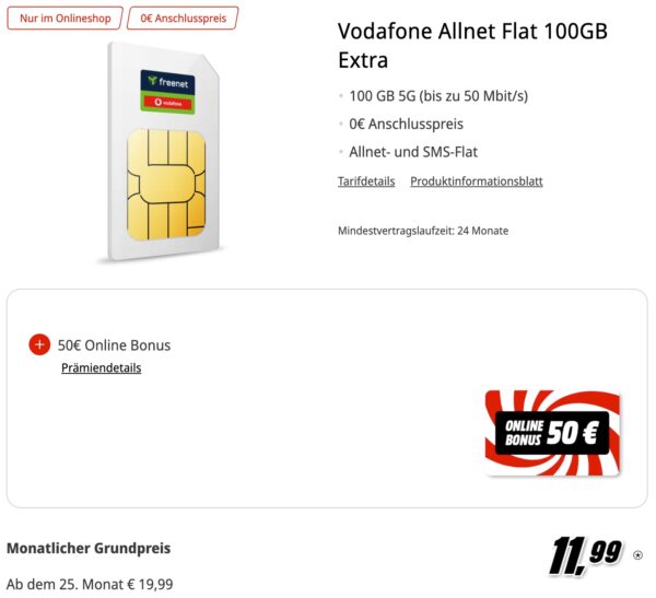 freenet   Vodafone Allnet Flat 100GB Extra  MediaMarkt Tarifwelt 2026 02 13 14 29 01