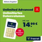TOP 🔥 ☎️ Unlimited 5G Vodafone Allnet für NUR 14,99€ monatlich (50 Mbit/s) | 0,00€ AG
