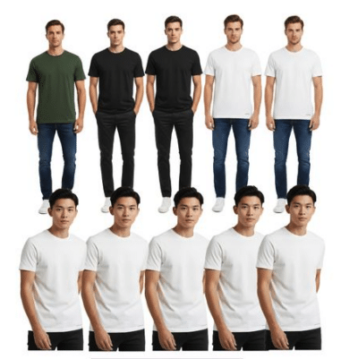 10er Sparpack SCOTCH & SODA Crew Neck Herren T-Shirt Basic-Shirt